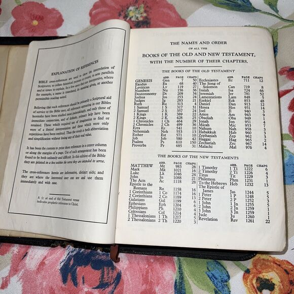 Genuine Morocco Leather Bible NEEDS RESTORATION Bad Condition Red Letter Edition - Picture 11 of 16